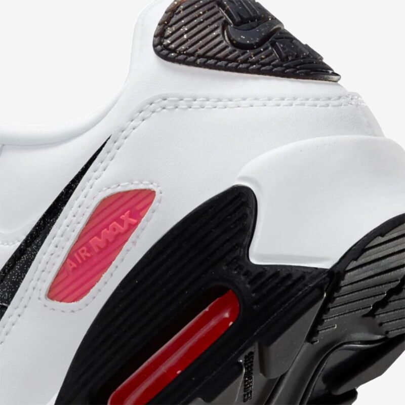 Nike Air Max 90 LTR White Black Red (GS) - DH2605-100 – Image 2