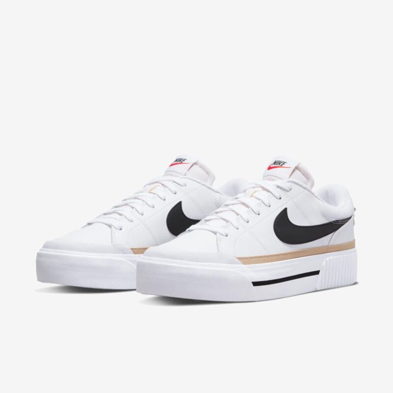 Nike Court Legacy Lift White Black dm7590-100 – Image 6