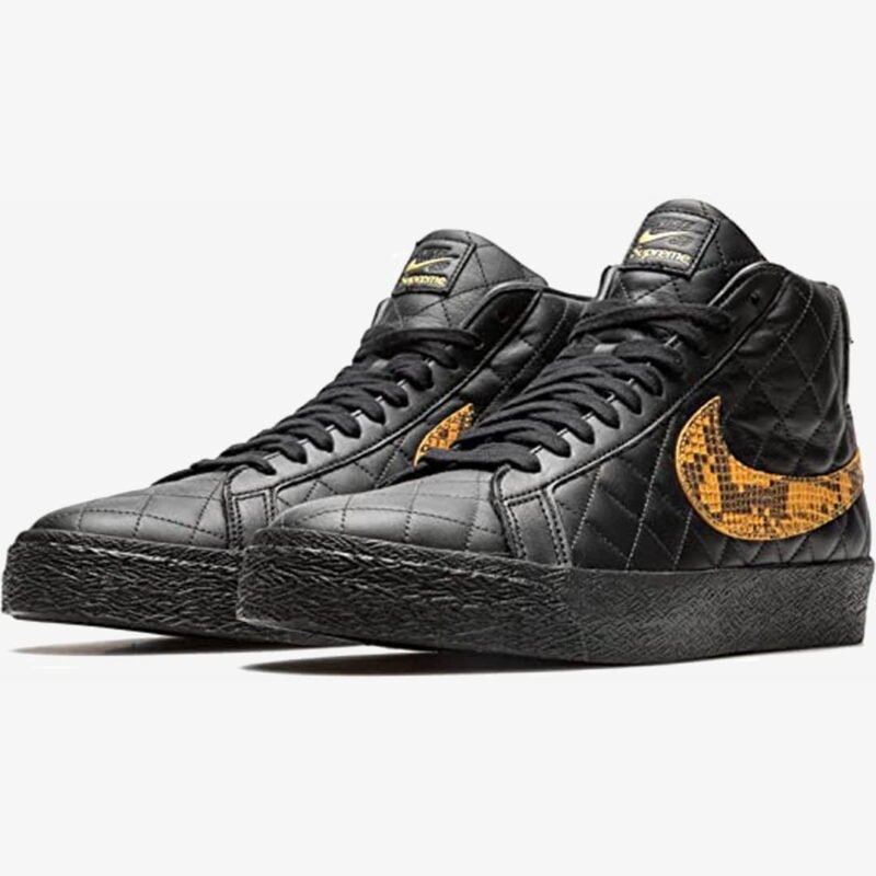 Nike SB Blazer Mid QS Supreme Black DV5078-001 – Image 2