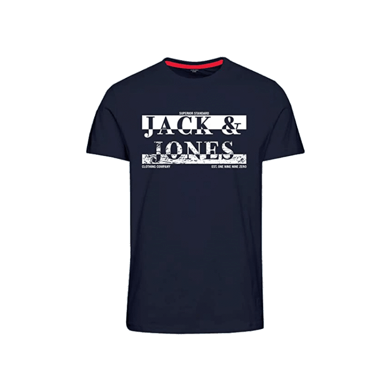 jjnew aiden tee ss crew neck navy blazer