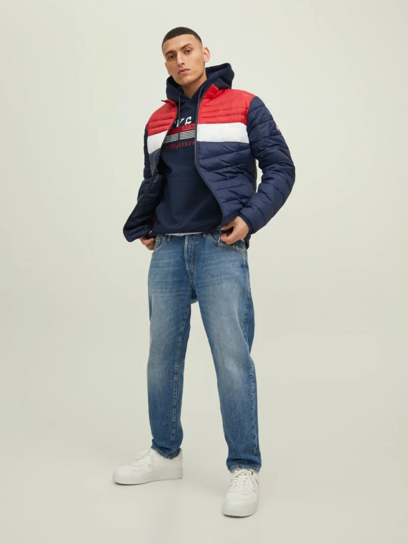 Veste Doudoune Jack & jones Homme Bleu/rouge 12211788 – Image 5
