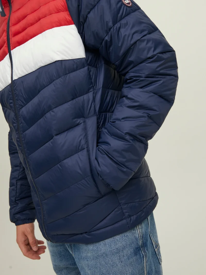 Veste Doudoune Jack & jones Homme Bleu/rouge 12211788 – Image 4