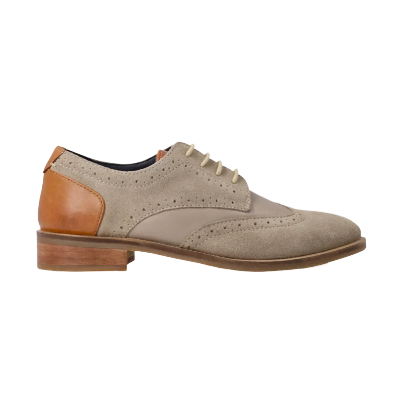Dutches  Brogue W HI-TEC femme L013548 Beige