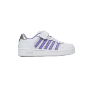 K-SWISS court palisades strap white-silver-prple m Enfant K57006-166-M