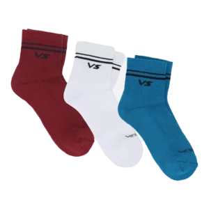 PACK chaussettes vestra quarter half cushion *3  VS0023-MIX
