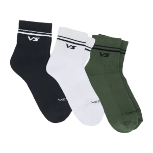 PACK chaussettes vestra quarter half cushion *3  VS0024-MIX