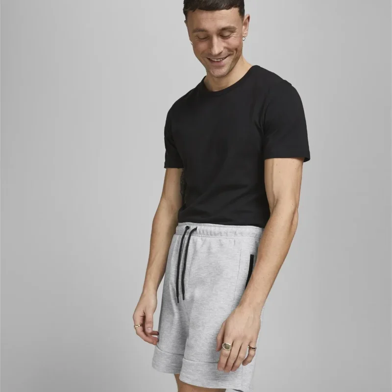 JACK & JONES jpstair sweat shorts bex sn Homme 12186750-GRIS – Image 4