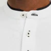 JACK & JONES jjepaulos mao polo ss noos Homme 12199711-BLANC – Image 2