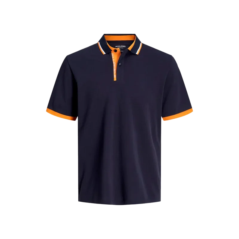 JACK & JONES jjsteel polo ss Homme 12248442-BLEU