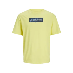 JACK & JONES jcoaop print tee ss crew neck Homme 12253477-Jaune