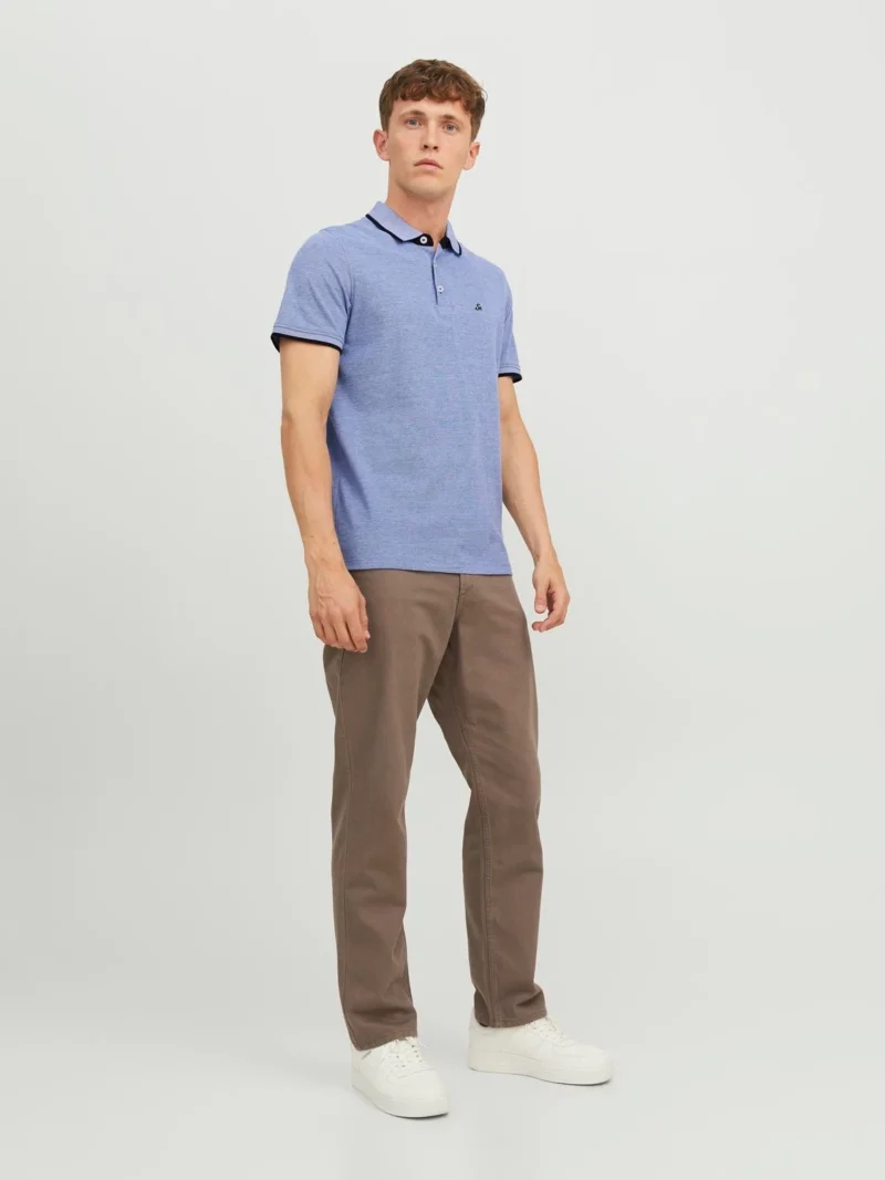 JACK & JONES jjepaulos polo ss noos Homme 121366668-BLUE – Image 3