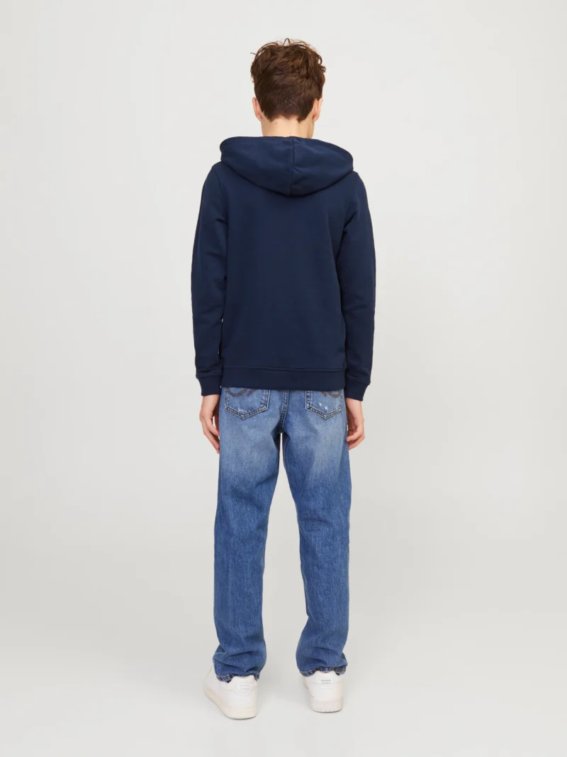 JACK & JONES jjzuri sweat hood jnr Enfant 12249874-navy – Image 5