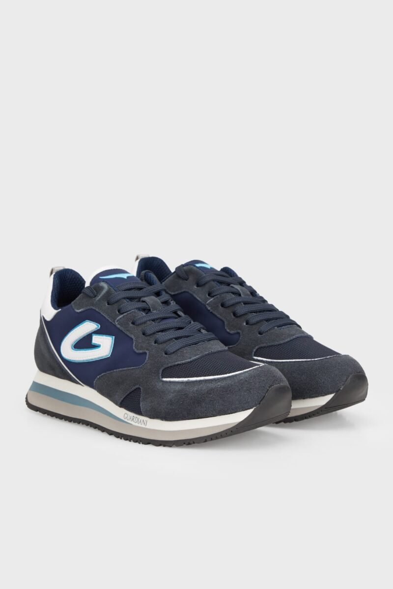 GUARDIANI wen 0098 low m s.suede/fabric dark Homme AGM009811 – Image 3