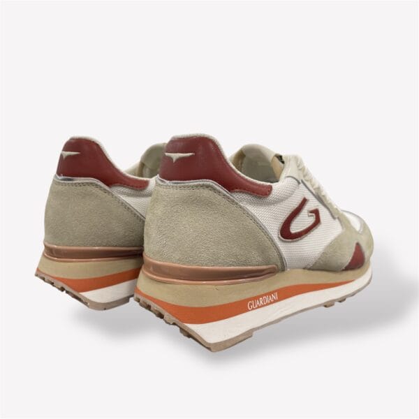 GUARDIANI wen 3163 low m suede grey/ pu rust/ Homme AGM316302 – Image 2