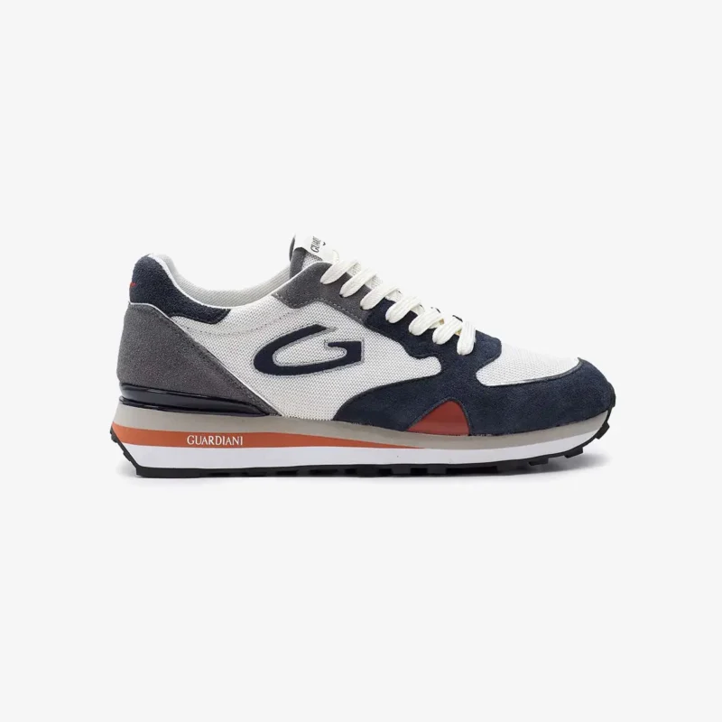 GUARDIANI wen 3163 low m suede light blue/ gr Homme AGM316307
