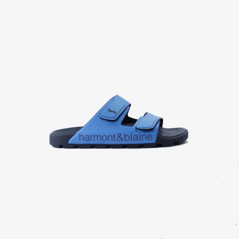 HARMONT&BLAINE ciabatta uomo blubber - logo azzurro - blu Homme EFM231-140-6580