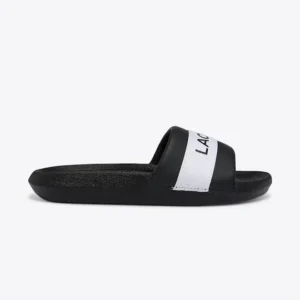 LACOSTE croco slide 0721 1 cfa blk/wht 42 Homme 41CFA0011-312