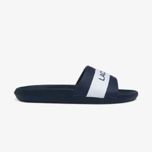 LACOSTE croco slide 0721 1 cma nvy/wht 42 Homme 41CMA0007-092