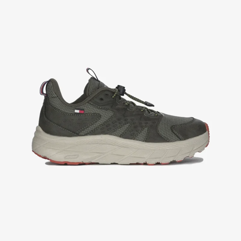 TOMMY sneaker bassa allacciata verdone Homme T3B9-33683-1695414