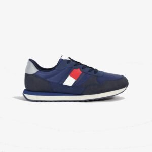TOMMY sneaker flag bassa allacciata blu Homme T3X9-33130-0316800