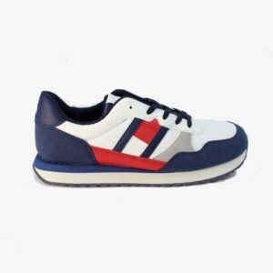 TOMMY sneaker flag bassa allacciata blu/b Homme T3X9-33131-0316Y00
