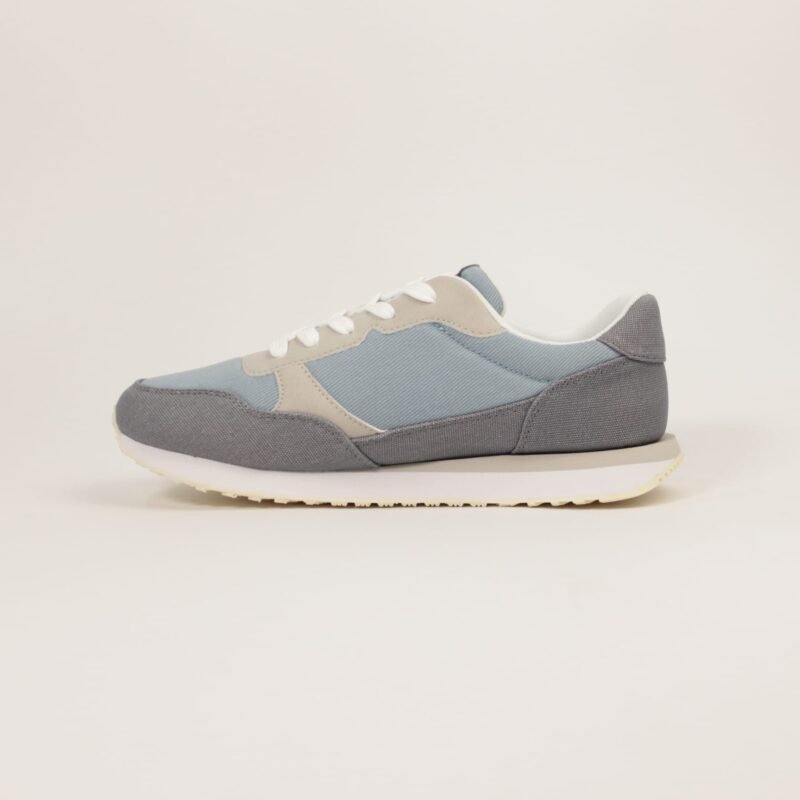 TOMMY flag low cut lace-up sneaker denim/grey 39 Homme – Image 2