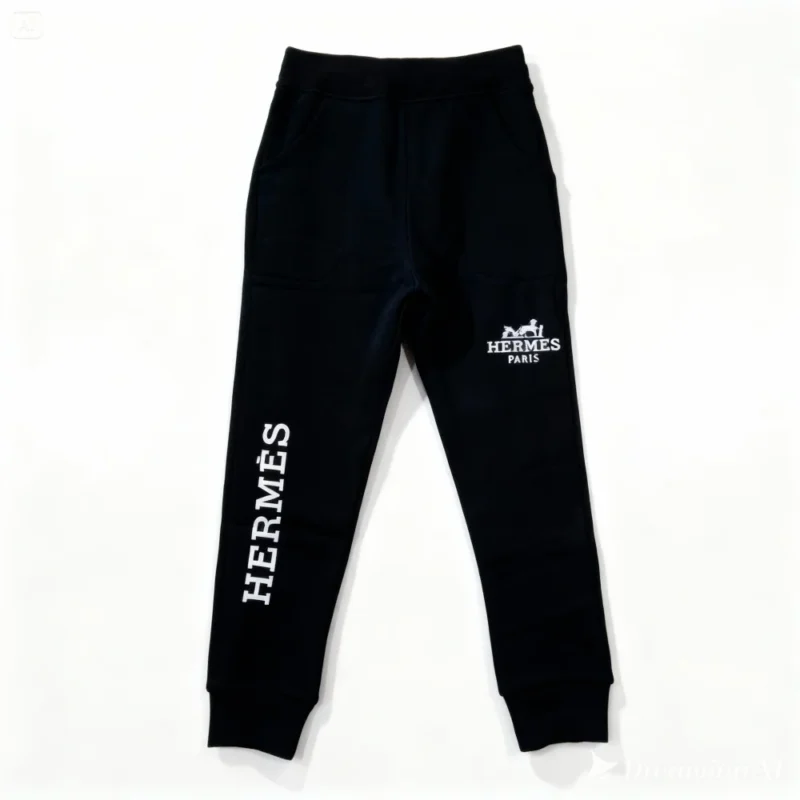 pantalon jogging enfant - HRMS001-BLACK – Image 2