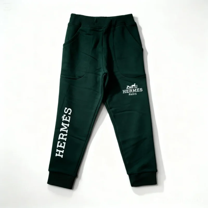 pantalon jogging enfant - HRMS001-GREEN – Image 2
