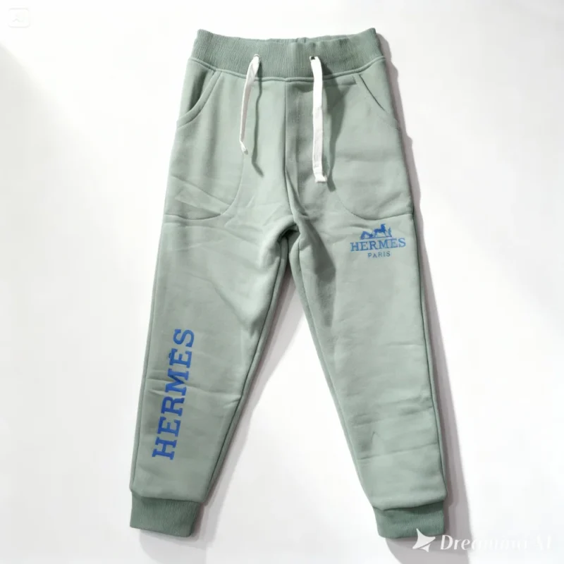 pantalon jogging enfant - HRMS001-VERT – Image 2