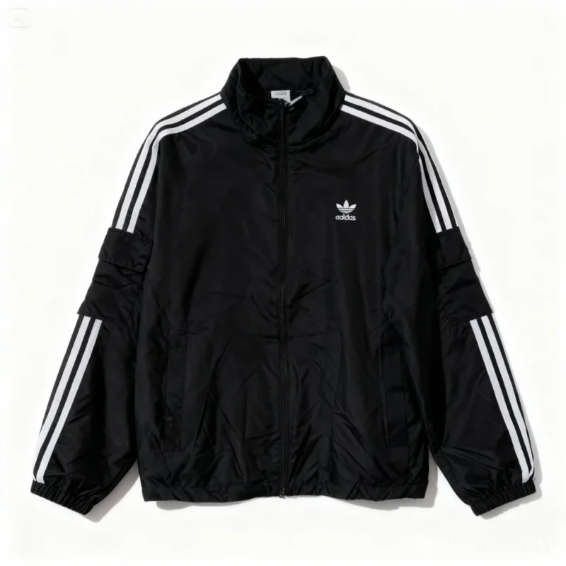 veste avec capuche adidas - IU3475-BLACK – Image 3