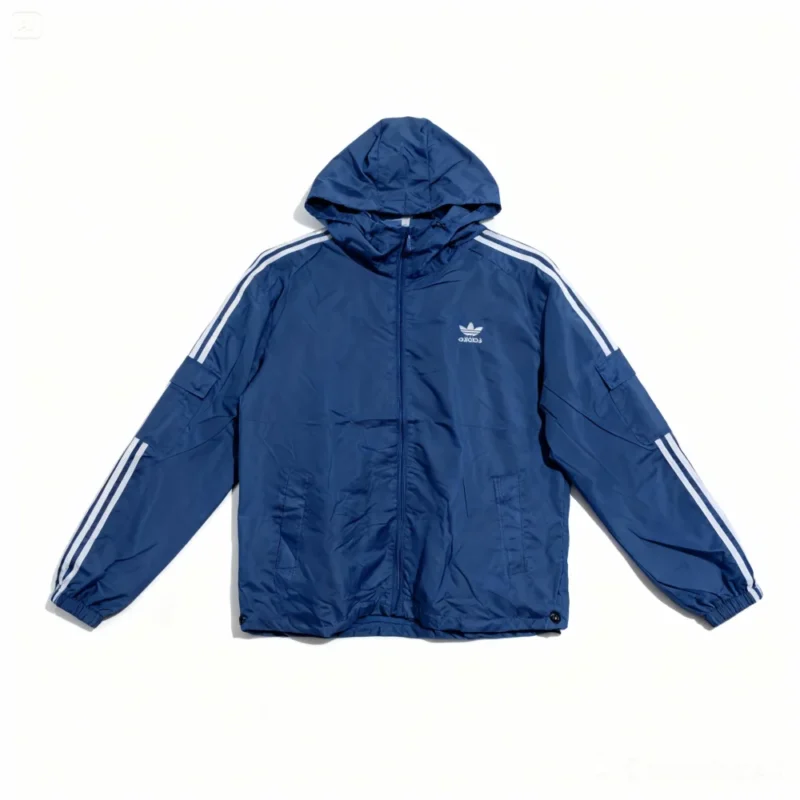 veste avec capuche adidas - IU3475-BLUE – Image 3
