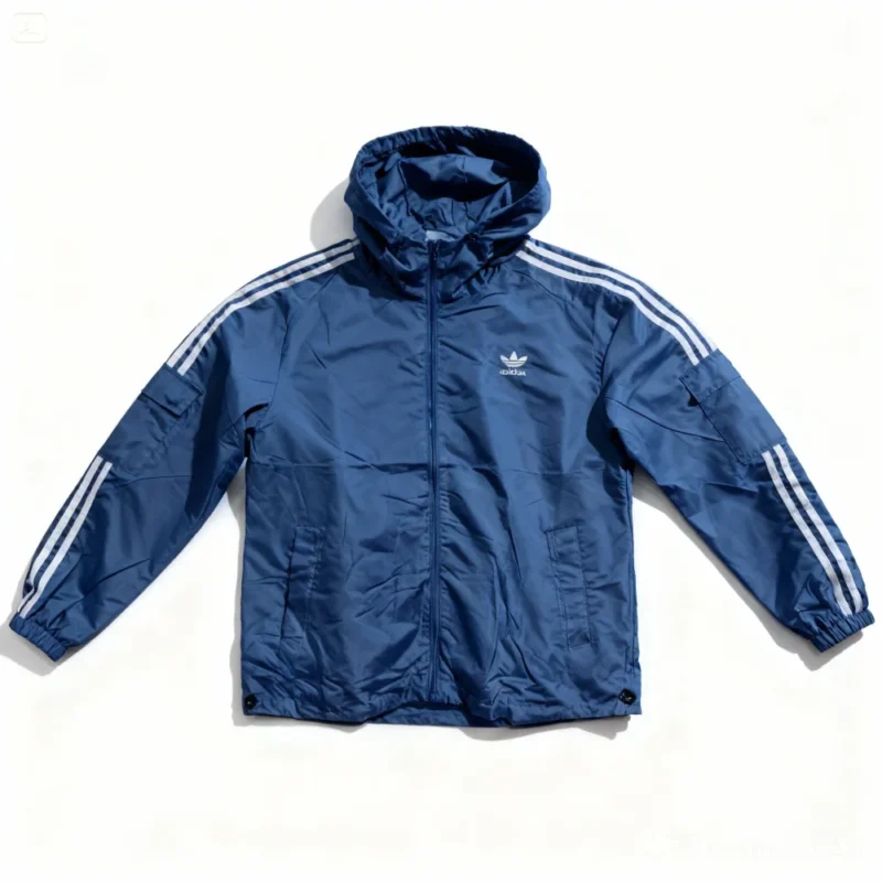 veste avec capuche adidas - IU3475-BLUE – Image 4